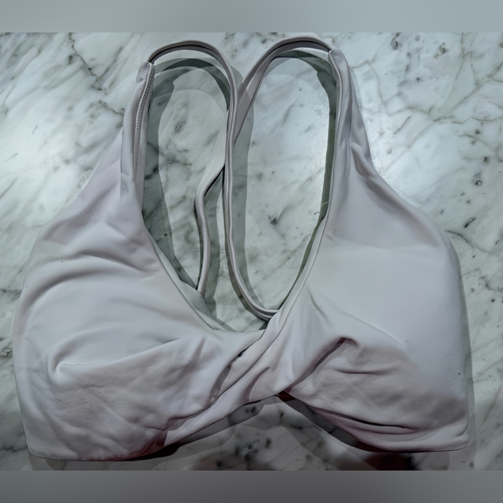 BuffBunny Glow Sports Bra - White , Size Medium